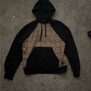 Coach Black and Tan Men's Hoodie